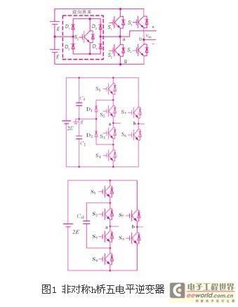 非对称h桥五电平逆变器及其通用调制策略